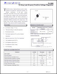Click here to download PJ1082CZ-2.5 Datasheet