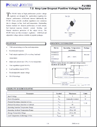 Click here to download PJ1083CZ-2.5 Datasheet