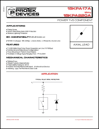 Click here to download 15KPA170A Datasheet