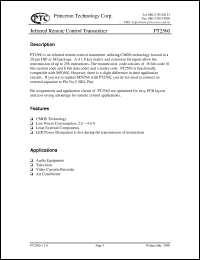 Click here to download PT2560S-002 Datasheet