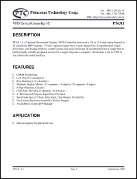 Click here to download PT6311 Datasheet