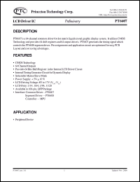 Click here to download PT6607 Datasheet