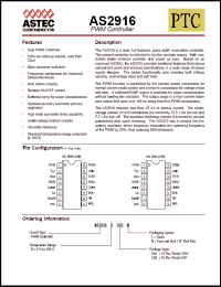 Click here to download AS2916B16DT Datasheet