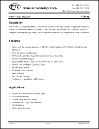 Click here to download PT8401 Datasheet