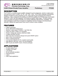 Click here to download PT2332 Datasheet