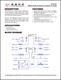 Click here to download PT2315E-S Datasheet