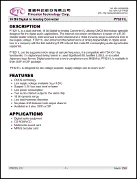 Click here to download PT8211L-S Datasheet