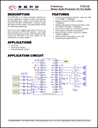 Click here to download PT2313E Datasheet