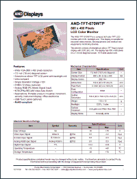 Click here to download AND-TFT-070WTP Datasheet