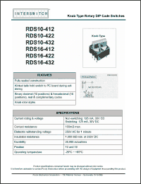 Click here to download RDS16-412 Datasheet