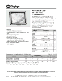 Click here to download AND050VL-LED Datasheet