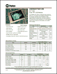 Click here to download AND064VT4N1-HB Datasheet
