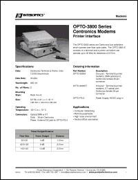 Click here to download OPTO-3800S Datasheet