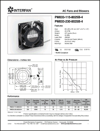 Click here to download PM033-230-8025B-4 Datasheet