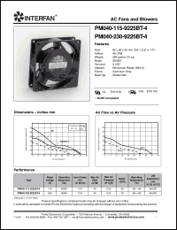 Click here to download PM040-115-9225BT-4 Datasheet