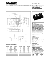 Click here to download CM150DU-12 Datasheet