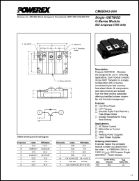 Click here to download CM600HU-24H Datasheet
