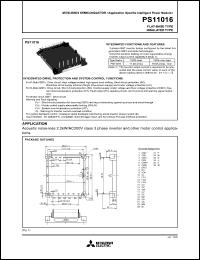 Click here to download PS11016 Datasheet