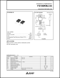 Click here to download FS100KMJ-03 Datasheet