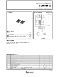 Click here to download FS10KM-06 Datasheet