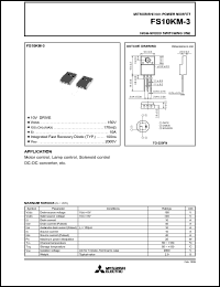 Click here to download FS10KM-3 Datasheet