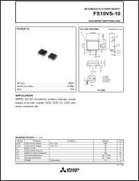 Click here to download FS10VS-10 Datasheet