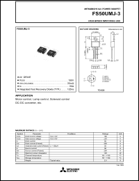 Click here to download FS50UMJ-3 Datasheet