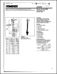 Click here to download CR250 Datasheet