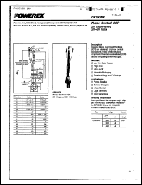 Click here to download CR250DP Datasheet