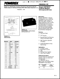 Click here to download CM400HA12E Datasheet