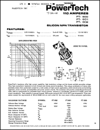 Click here to download PT601 Datasheet