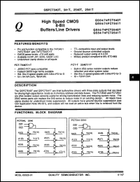 Click here to download QS74FCT2541ATZ Datasheet