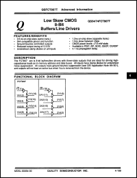 Click here to download QS74FCT807TD Datasheet