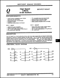 Click here to download QS74FCT162244ATQ Datasheet