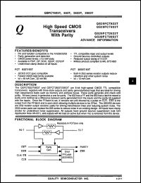 Click here to download QS29FCT2833TD Datasheet