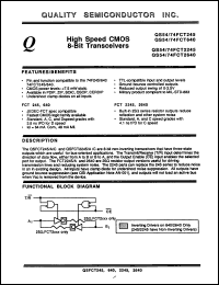 Click here to download QS54FCT245TLB Datasheet