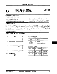 Click here to download QS3384SO Datasheet