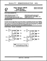 Click here to download QS74FCT139TD Datasheet