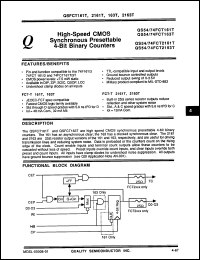 Click here to download QS74FCT161CTD Datasheet