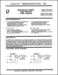 Click here to download QS54FCT2373TLB Datasheet