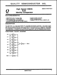 Click here to download QS74FCT521TD Datasheet