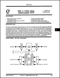 Click here to download QS7316-25P Datasheet