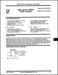 Click here to download QS74FCT16373ATQ Datasheet