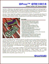 Click here to download QTM1001 Datasheet