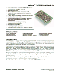 Click here to download QTM2000 Datasheet