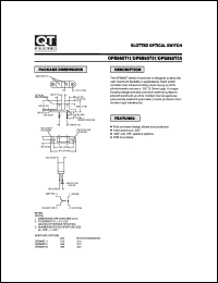 Click here to download OPB860T11 Datasheet