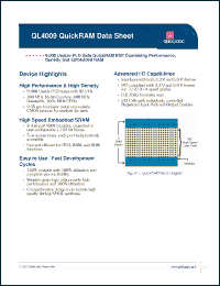 Click here to download QL4009-4PF100I Datasheet