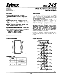 Click here to download ZX74AHCT245J+ Datasheet