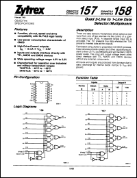 Click here to download ZX54HCTLS157J Datasheet