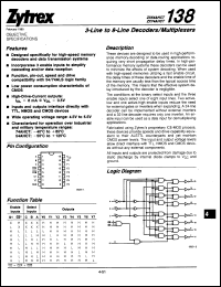 Click here to download ZX74AHCT138J Datasheet
